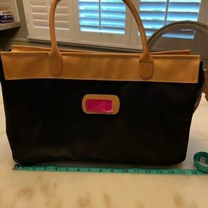 Jon Hart - black canvas / leather bag.  In mint condition - never used.